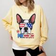 Boston Terrier Merica 4th Of July T Shirt Men Boys Dog Puppy Comfort Colors Sweatshirt Butter