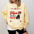 Boston Terrier Mom American Gentleman Dog Mother's Day Comfort Colors Sweatshirt Butter