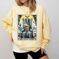 Boston Terrier Tarot Card Dog Comfort Colors Sweatshirt Butter