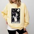 Boston Terrier Tarot Card Star With The Moon Men Women Kids Comfort Colors Sweatshirt Butter