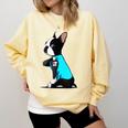 Boston Terrier Tattoos I Love Mom Comfort Colors Sweatshirt Butter
