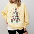 Boston Terrier Xmas Tree Lights For Men Women Boston Terrier Comfort Colors Sweatshirt Butter
