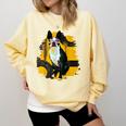 Boston Terrier s Mid-Century Modern Art s Street Grunge Comfort Colors Sweatshirt Butter