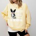 Coolest Boston Terrier Grandma Dog Comfort Colors Sweatshirt Butter