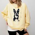Dog Boston Terrier For Men Women Comfort Colors Sweatshirt Butter