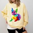 Dog Lover Boston Terrier Dog Colorful Boston Terrier Men Women Kids Comfort Colors Sweatshirt Butter
