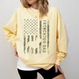 Frenchton Dad French Bulldog Boston Terrier Camo USA Flag Comfort Colors Sweatshirt Butter