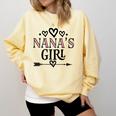 Granddaughter Nanas Girl Comfort Colors Sweatshirt Butter