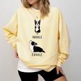 Inhale Exhale Yoga Boston Terrier Tshirt Comfort Colors Sweatshirt Butter