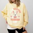It’s A Boston Terrier Day Pet Cute Dog Lover Cartoon Comfort Colors Sweatshirt Butter