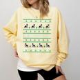 Ugly Sweater Boston Terrier Dog Christmas Dog Lover Xmas Men Women Kids Comfort Colors Sweatshirt Butter