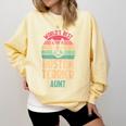 Worlds Best Boston Terrier Aunt Comfort Colors Sweatshirt Butter