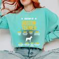 Anatomy Of Boston Terrier Dog Lover Comfort Colors Sweatshirt Chalky Mint