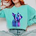 Boston Terrier Dog For a Boston Terrier Mom Comfort Colors Sweatshirt Chalky Mint