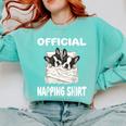 Boston Terrier Dog Official Sleepshirt Pajamas Nightgown For Men Women Kids Comfort Colors Sweatshirt Chalky Mint