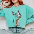 Boston Terrier Dog Graphic Pet Art Boston Terrier For Men Women Kids Comfort Colors Sweatshirt Chalky Mint
