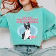 Boston Terrier Grandma Bostie Dog Owner Boston Terrier Men Women Comfort Colors Sweatshirt Chalky Mint