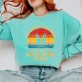 Boston Terrier Lover I'm Only Talking To My Dog Today Comfort Colors Sweatshirt Chalky Mint