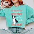 Boston Terrier Mom American Gentleman Dog Lover Mother's Day Comfort Colors Sweatshirt Chalky Mint