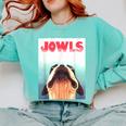 Boston Terriers Jowls Dog Mom Dog Dad Comfort Colors Sweatshirt Chalky Mint