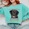 Labrador Retriever Lab Professional Human Trainer Comfort Colors Sweatshirt Chalky Mint