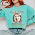 Siberian Husky Professional Human Trainer Comfort Colors Sweatshirt Chalky Mint