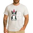 10 Years Old Birthday Boston Terrier Dog Lover 10th Party For Men Women Kids Men's Casual T-Shirt White