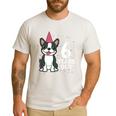 6 Years Old Birthday Boston Terrier Dog Lover 6th Party Kid Men's Casual T-Shirt White