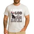 Boston Terrier American Gentleman Non-Sporting Dog Lover Men's Casual T-Shirt White