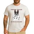 Boston Terrier American Gentleman Personal Stalker Dog Lover Men's Casual T-Shirt White