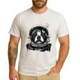 Boston Terrier Astronaut Shirt Spaceman Dog Space Lover Men's Casual T-Shirt White