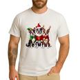 Boston Terrier Christmas Dogs Santa Reindeer Elf Men's Casual T-Shirt White