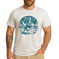 Boston Terrier Cowboy UFO Shirt Vintage Western Dog Mom Tee Men's Casual T-Shirt White