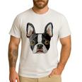Boston Terrier Cute Puppy Face Dog Lover Pet Owner Men's Casual T-Shirt White