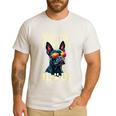 Boston Terrier Dad Boston Bull Bostie Dog Men's Casual T-Shirt White