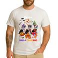 Boston Terrier Dog Christmas Happy Hallothankmas Halloween For Men Women Kids Men's Casual T-Shirt White