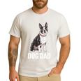 Boston Terrier Dog Dad Boston Terrier Dog Lovers Men's Casual T-Shirt White