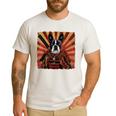 Boston Terrier Dog Japanese Art Samurai Ukiyo-e Men's Casual T-Shirt White