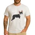 Boston Terrier Dog Mom Woman Women Men's Casual T-Shirt White