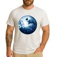 Boston Terrier Dog Moon Dog Mom Dad Women Men Dog Lovers Men's Casual T-Shirt White