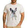 Boston Terrier Dog Motif Pet Art Boston Terrier Men Women Kids Men's Casual T-Shirt White