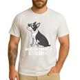 Boston Terrier Dog Owner Grandma Men's Casual T-Shirt White
