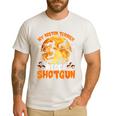 My Boston Terrier Dog Rides Shotgun Witch Halloween Men Women Men's Casual T-Shirt White