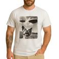 Boston Terrier Dog UFO Alien Extraterrestrial Selfie Men's Casual T-Shirt White