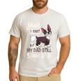 Boston Terrier Fart American Gentleman Non-Sporting Dog Men's Casual T-Shirt White