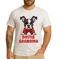 Boston Terrier Grandma Dog Lovers Puppy Bostie Owner Men's Casual T-Shirt White
