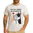 Boston Terrier Grandma Mother's Day Dog Mom Men's Casual T-Shirt White