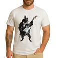 Boston Terrier Guitar Men's Casual T-Shirt White
