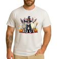 Boston Terrier Halloween Costume Mummy Witch Ghost Dog Lover For Men Women Kids Men's Casual T-Shirt White