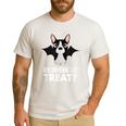 Boston Terrier Halloween Shirt Did Someone Say Treat Men's Casual T-Shirt White
